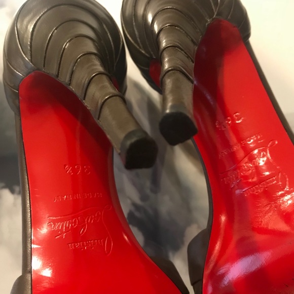 Christian Louboutin Armadillo Peep Toe Pump 36.5 6 - Picture 7 of 8